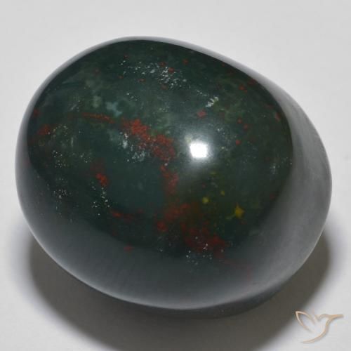 34.30ct طبيعي متعدد الألوان حجر الدم, بيضوي, غير شفاف