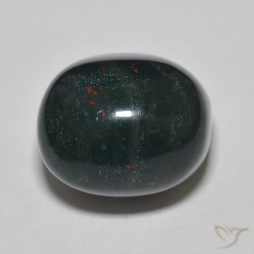 23.18ct طبيعي متعدد الألوان حجر الدم, بيضوي, غير شفاف