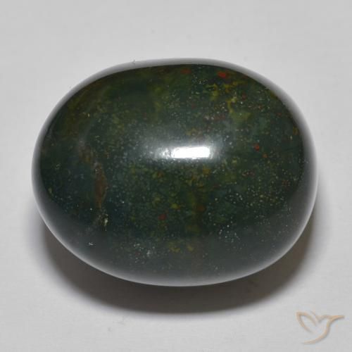 35.43ct طبيعي متعدد الألوان حجر الدم, بيضوي, غير شفاف