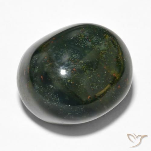 28.48ct طبيعي متعدد الألوان حجر الدم, بيضوي, غير شفاف