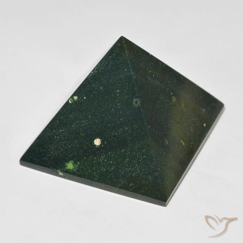 125.94ct طبيعي أخضر غامق حجر الدم, مربع, غير شفاف