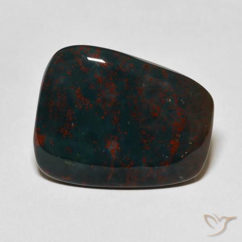 16.09ct طبيعي أخضر وأحمر حجر الدم, فانسى, غير شفاف