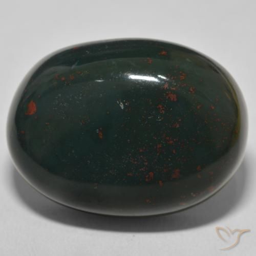 57.49ct طبيعي أخضر متعدد الألوان حجر الدم, بيضوي, غير شفاف