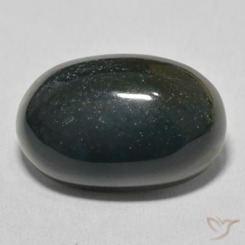 15.71ct طبيعي أخضر الغابات حجر الدم, بيضوي, غير شفاف