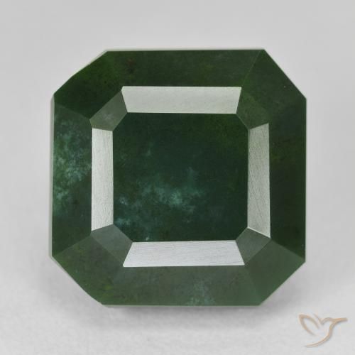 18.72ct طبيعي أخضر غامق حجر الدم, قص الزمرد, غير شفاف