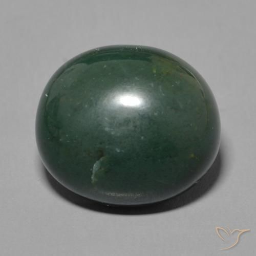7.92ct طبيعي الأخضر الغامق حجر الدم, بيضوي, غير شفاف