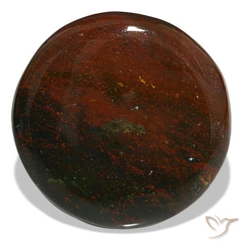 39.86ct أخضر حجر الدم, مستدير, غير شفاف