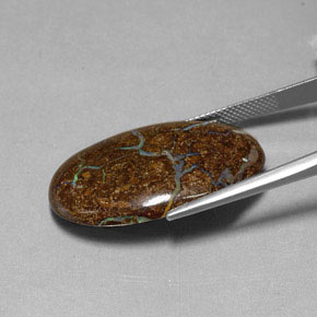 صخر الأوبال متعدد الألوان طبيعي، قصة بيضاوى، 27.95 قيراط، غير شفاف