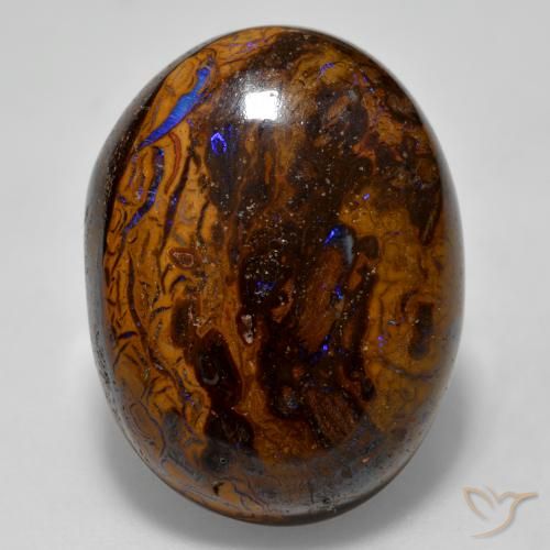 22.67ct طبيعي متعدد الألوان صخر الأوبال, بيضوي, غير شفاف