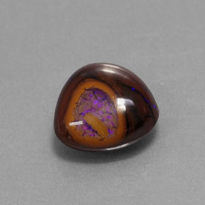 صخر الأوبال متعدد الألوان طبيعي، شكل الكمثرى، 2.05 قيراط، غير شفاف