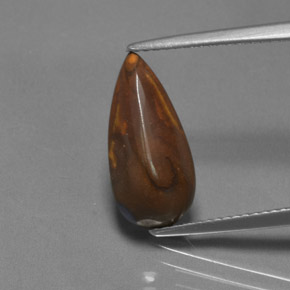 صخر الأوبال متعدد الألوان طبيعي، شكل الكمثرى، 4.00 قيراط، غير شفاف