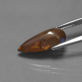 صخر الأوبال متعدد الألوان طبيعي، شكل الكمثرى، 4.00 قيراط، غير شفاف