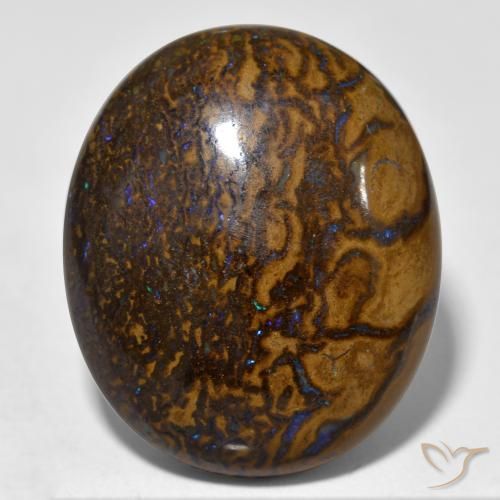 34.16ct طبيعي متعدد الألوان صخر الأوبال, بيضوي, غير شفاف