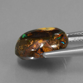 صخر الأوبال متعدد الألوان طبيعي، شكل خيالي، 9.05 قيراط، غير شفاف