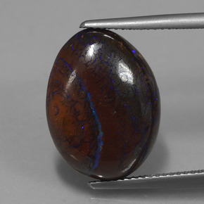 صخر الأوبال متعدد الألوان طبيعي، شكل خيالي، 11.21 قيراط، غير شفاف