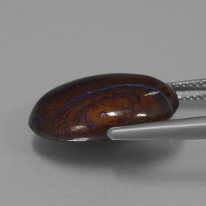 صخر الأوبال متعدد الألوان طبيعي، شكل خيالي، 11.21 قيراط، غير شفاف