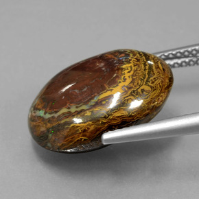 صخر الأوبال متعدد الألوان طبيعي، شكل خيالي، 11.56 قيراط، غير شفاف