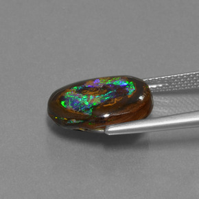 صخر الأوبال متعدد الألوان طبيعي، شكل خيالي، 7.13 قيراط، غير شفاف