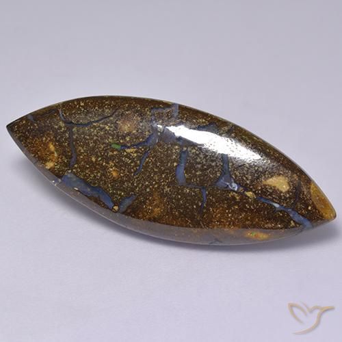 18.28ct طبيعي متعدد الألوان صخر الأوبال, ماركيز, غير شفاف