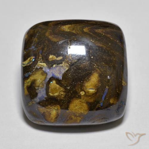 21.39ct طبيعي متعدد الألوان صخر الأوبال, وسادة, غير شفاف