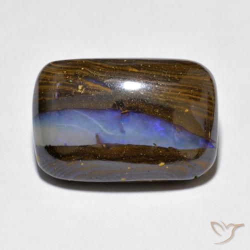 10.97ct طبيعي متعدد الألوان صخر الأوبال, وسادة, غير شفاف