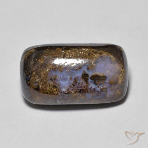 8.01ct طبيعي متعدد الألوان صخر الأوبال, وسادة, غير شفاف