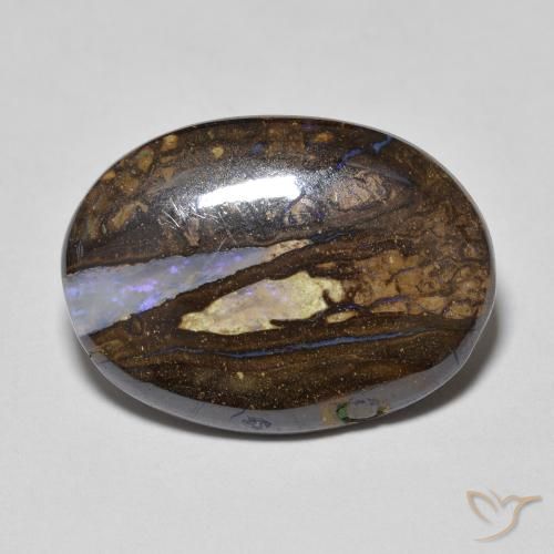 8.42ct طبيعي متعدد الألوان صخر الأوبال, بيضوي, غير شفاف
