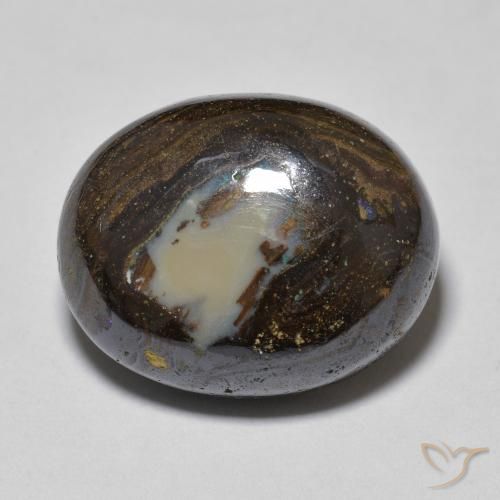 14.37ct طبيعي متعدد الألوان صخر الأوبال, بيضوي, غير شفاف
