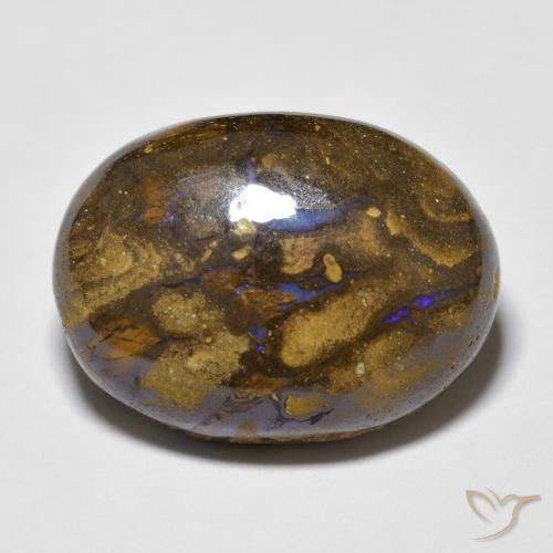 15.41ct طبيعي متعدد الألوان صخر الأوبال, بيضوي, غير شفاف