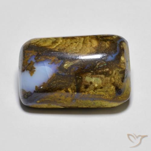 11.36ct طبيعي متعدد الألوان صخر الأوبال, وسادة, غير شفاف