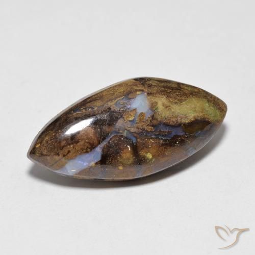 6.38ct طبيعي متعدد الألوان صخر الأوبال, ماركيز, غير شفاف