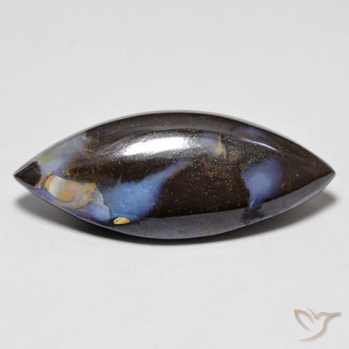 9.65ct طبيعي متعدد الألوان صخر الأوبال, ماركيز, غير شفاف