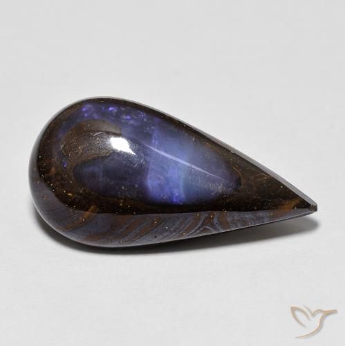 8.11ct طبيعي متعدد الألوان صخر الأوبال, شكل الكمثرى, غير شفاف
