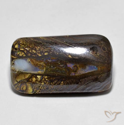 16.10ct طبيعي متعدد الألوان صخر الأوبال, وسادة, غير شفاف