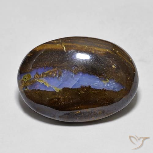 13.60ct طبيعي متعدد الألوان صخر الأوبال, بيضوي, غير شفاف