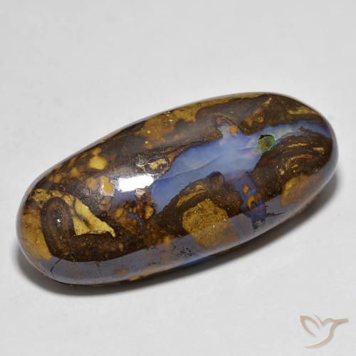 25.30ct طبيعي متعدد الألوان صخر الأوبال, بيضوي, غير شفاف