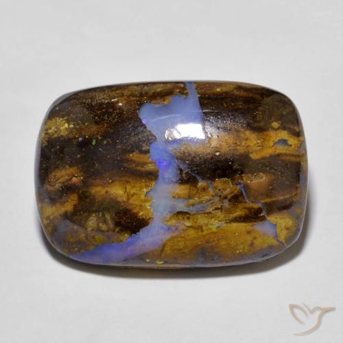 14.98ct طبيعي متعدد الألوان صخر الأوبال, وسادة, غير شفاف