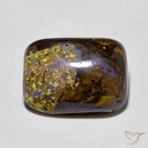 8.58ct طبيعي متعدد الألوان صخر الأوبال, وسادة, غير شفاف