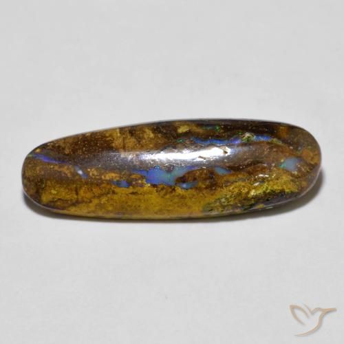 6.20ct طبيعي متعدد الألوان صخر الأوبال, بيضوي, غير شفاف