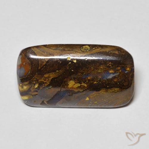6.97ct طبيعي متعدد الألوان صخر الأوبال, وسادة, غير شفاف