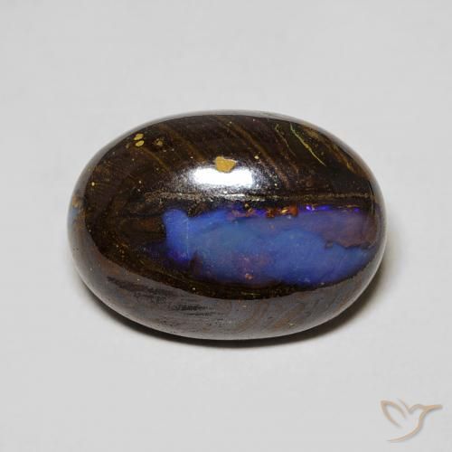 7.32ct طبيعي متعدد الألوان صخر الأوبال, بيضوي, غير شفاف