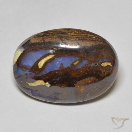 13.59ct طبيعي متعدد الألوان صخر الأوبال, بيضوي, غير شفاف
