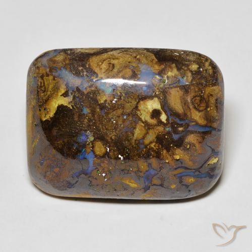 20.10ct طبيعي متعدد الألوان صخر الأوبال, وسادة, غير شفاف