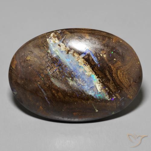 40.81ct طبيعي متعدد الألوان صخر الأوبال, بيضوي, غير شفاف