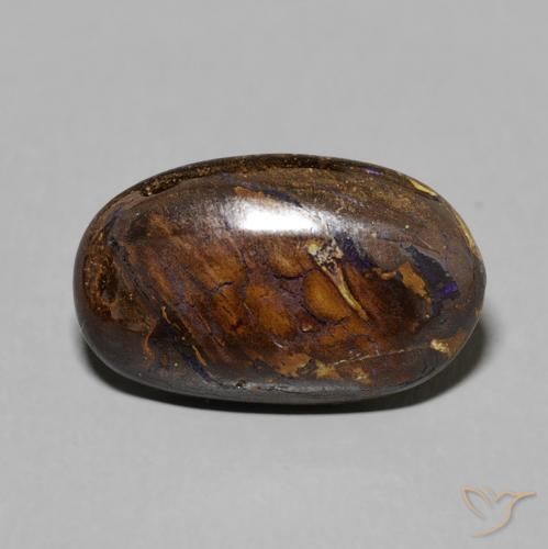 6.08ct طبيعي متعدد الألوان صخر الأوبال, بيضوي, غير شفاف