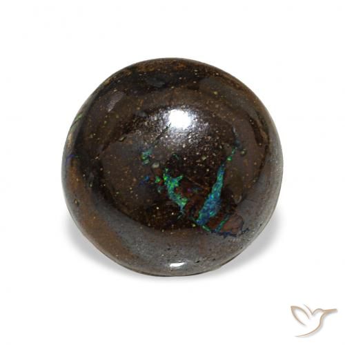 3.11ct متعدد الألوان صخر الأوبال, دائري, غير شفاف
