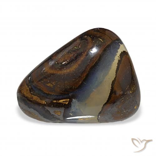 11.09ct متعدد الألوان صخر الأوبال, مثلثى, نصف شفاف