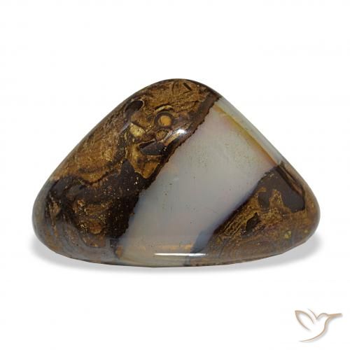 16.35ct متعدد الألوان صخر الأوبال, مثلثى, نصف شفاف