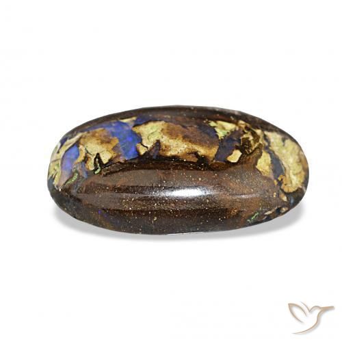 صخر الأوبال متعدد الألوان طبيعي، بيضوي، 5.40 قيراط، غير شفاف