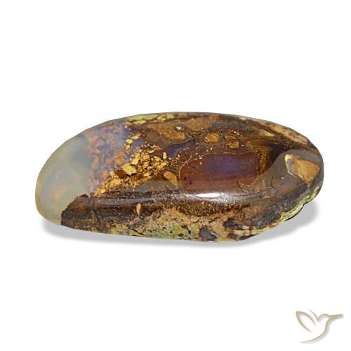 صخر الأوبال متعدد الألوان طبيعي، فانسى، 6.91 قيراط، غير شفاف